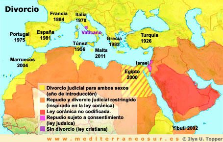 mapa ley divorcio