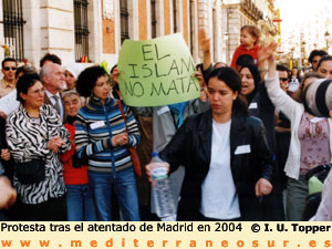 manifestación en madrid, 2004