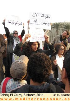 Marcha de mujeres en El Cairo