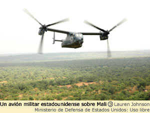 Avion de EE UU sobre Mali