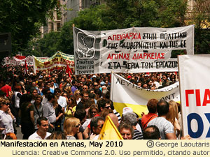 Protestas en Atenas