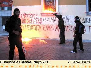 Tarde de disturbios en Atenas