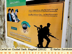 Cartel en Ciudad Sadr