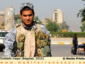 Soldado iraqui, Bagdad