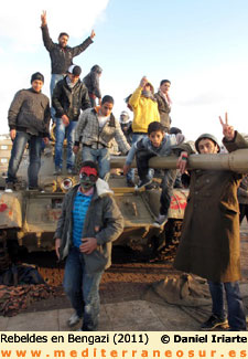 Rebeldes en Bengasi