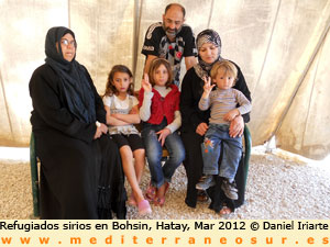 Refugiados sirios en Bohsin
