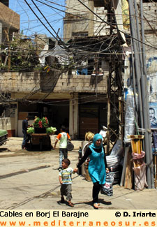 Niños palestinos en Líbano