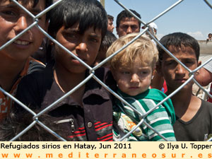 Niños refugiados sirios en Yayladagi, Hatay