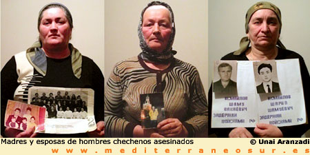 Madres de chechenos asesinados