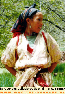 Bereber vestido tradicional