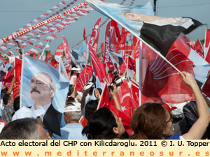 Acto del CHP, con Kilicdaroglu