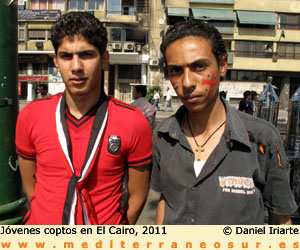 Protesta copta en El Cairo