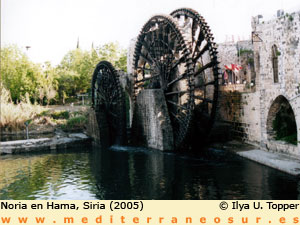 Noria en Hama, Siria