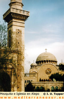 Iglesia y mezquita, Alepo