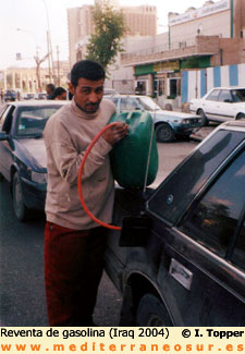 Reventa de gasolina, Bagdad 2004