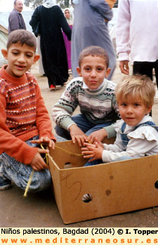Niños palestinos Bagdad
