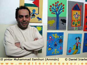 El pintor Muhammad Samhuri