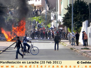 Protesta en Larache