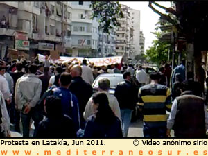 Protesta en Latakia