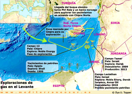 Yacimientos de gas en el Levante