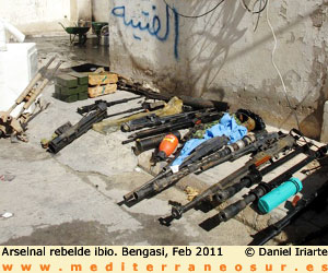Arsenal de los rebeldes, Bengasi