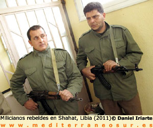 Milicianos rebeldes, Libia