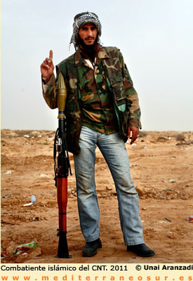 Guerrillero en Libia