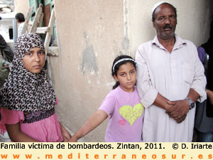 Libia: Familia víctima de bombardeos