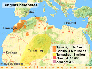 mapa bereberes