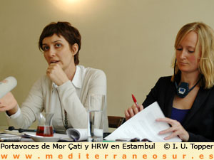 Portavoces de Mor ati y Human Rights Watch