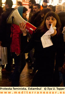 Protesta feminista Estambul