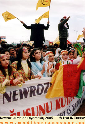 Manifestación en el Newroz
