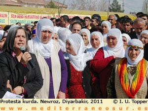 Protesta kurda en Diyarbakir