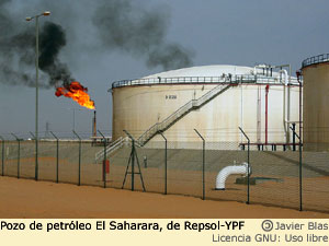 pozo petróleo saharara