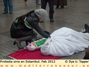 Protesta siria Estambul