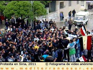 Manifestación en Siria