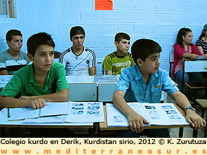 Colegio kurdo en Siria