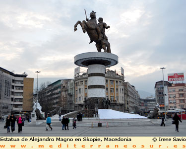 Estatua en Skopie