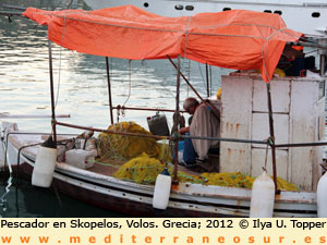 Pescador en Skopelos