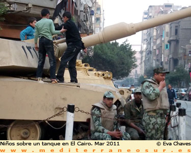 Tanque en El Cairo