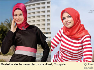 Modelos con ropa islamista