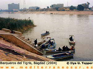 Bagdad, Barqueros Tigris