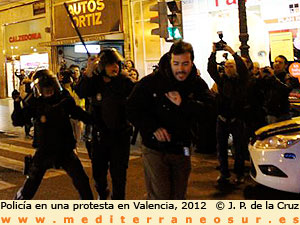 Policía en Valencia