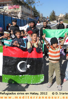 Niños refugiados sirios en Yayladagi, Hatay