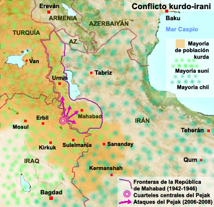 conflicto kurdo iran